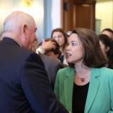 Rep. Angie Craig with U.S. Agriculture Secretary Sonny Perdue