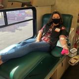 Rep. Angie Craig Donates Blood with the Red Cross 