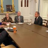 Rep. Angie Craig, Speaker Pelosi, LGBT Equality Caucus Colleagues with Judy and Dennis Shepard; February 13, 2020