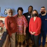 Representative Craig at the Harris family home in Eagan, MN