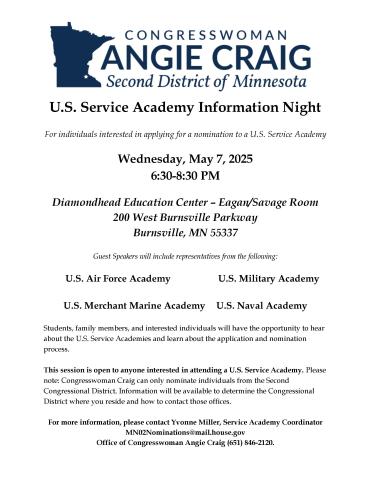 U.S. Service Academy Information Night