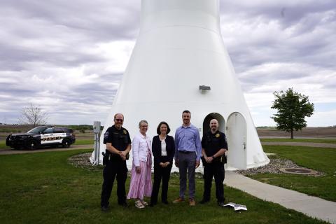 Rep. Craig was in Northfield to tour the site of the water treatment facility.