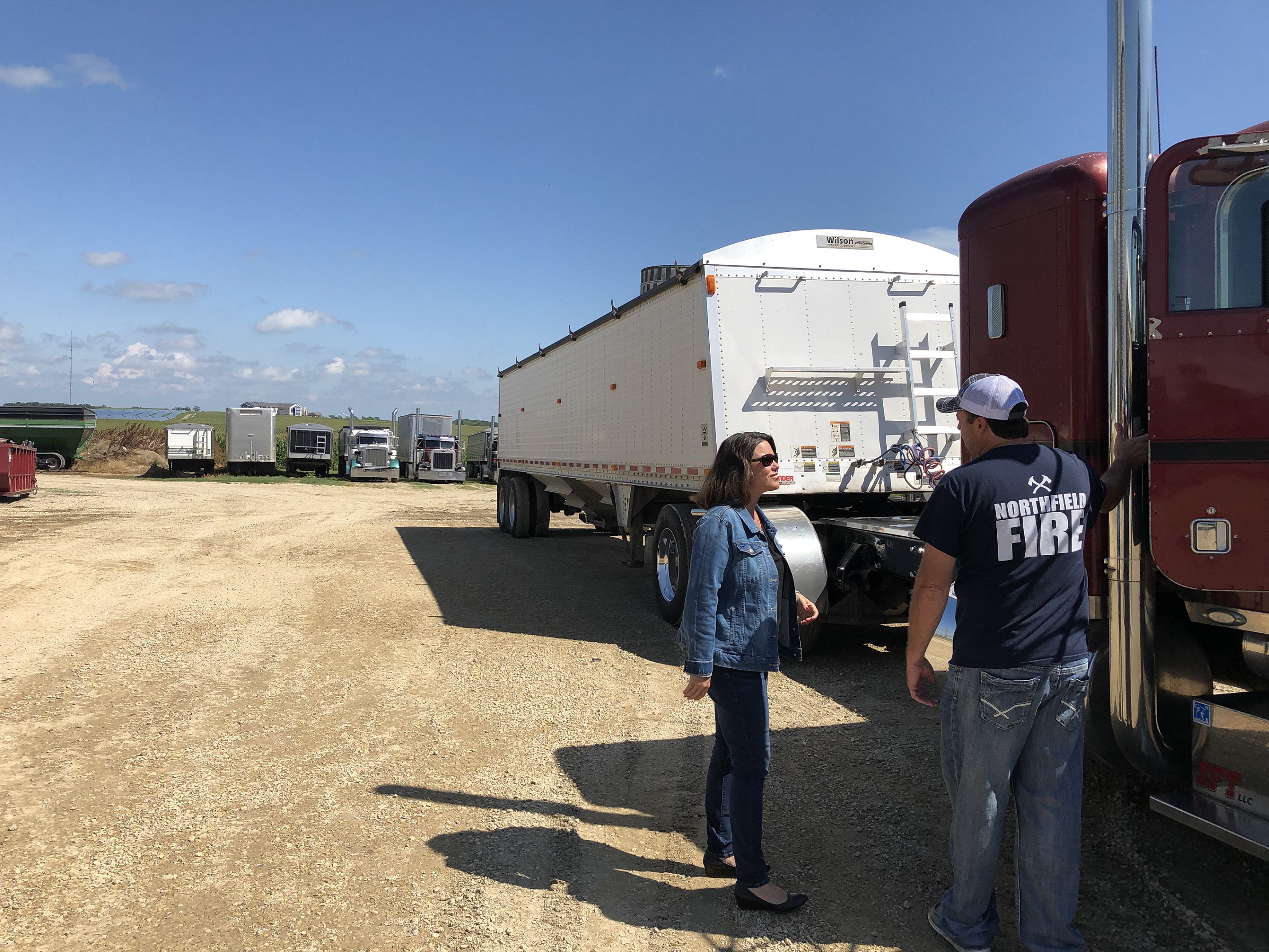 Rep. Craig with Truck Driver