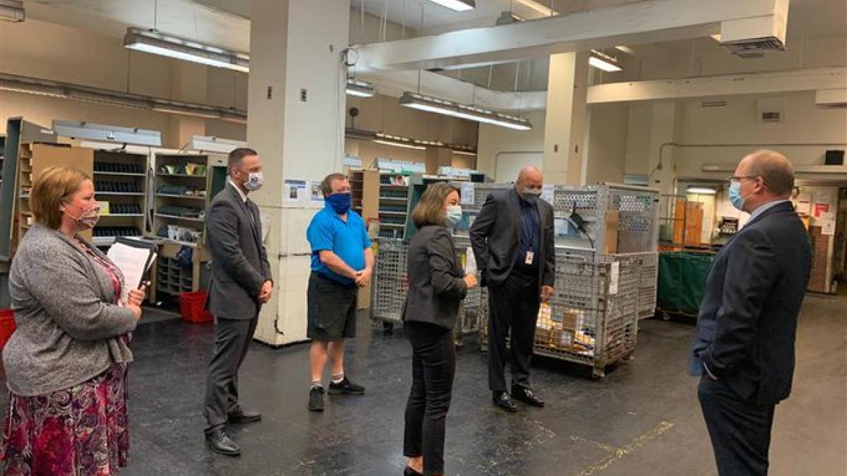 Rep. Angie Craig visits South St. Paul Post Office 