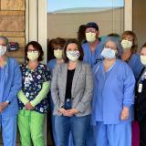 Rep. Craig with staff from M Health Fairview, Burnsville.