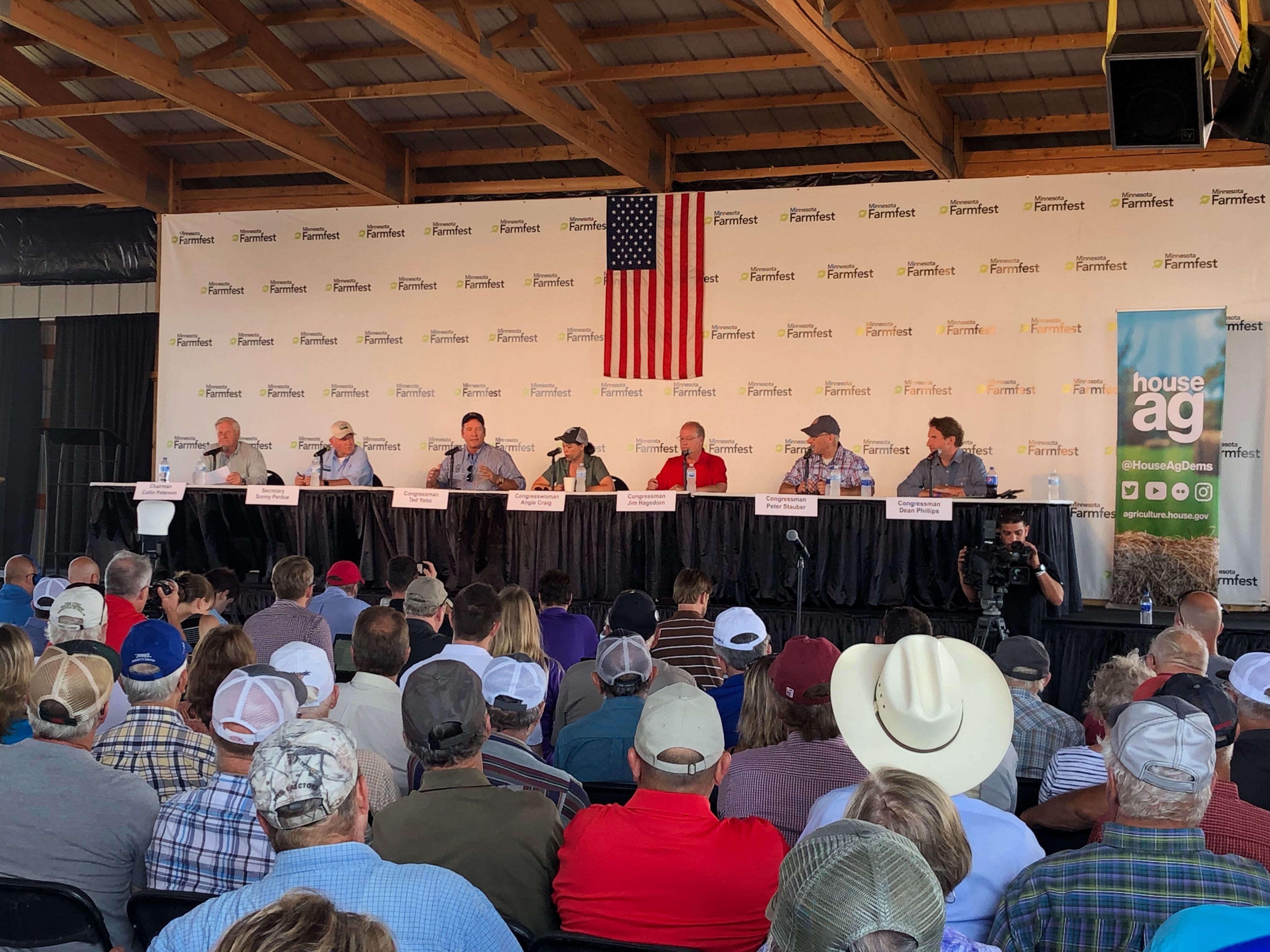 Rep. Craig speaking at Farm Fest